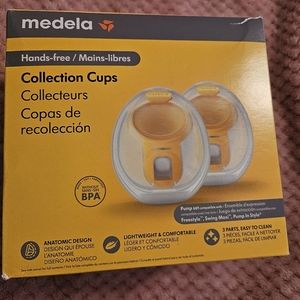 Hands free collection cups compatible  with medela freestyle swing maxi and pump